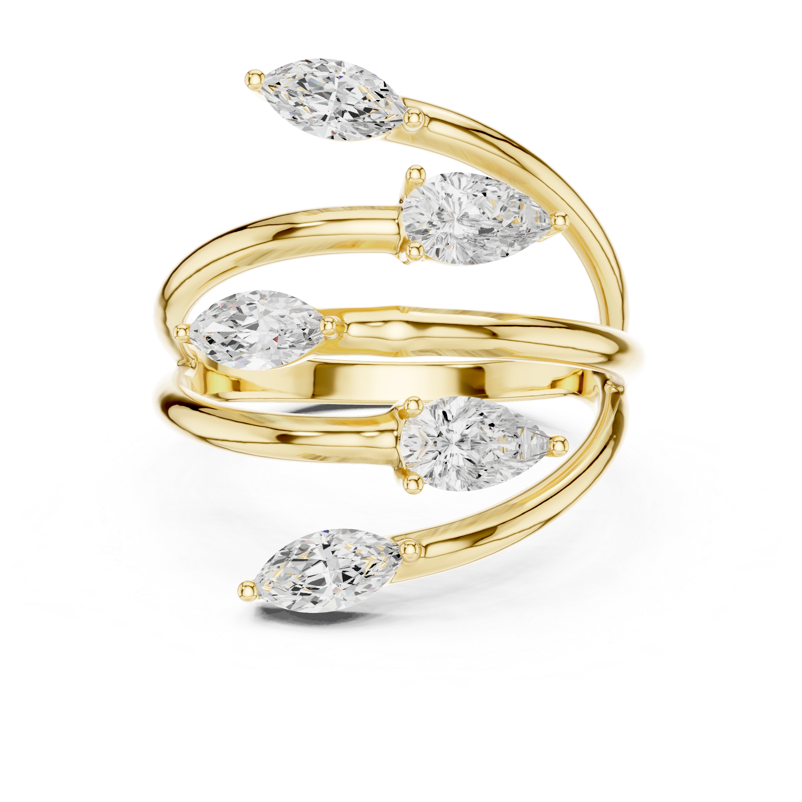 Crossover Claw Minimal Ring