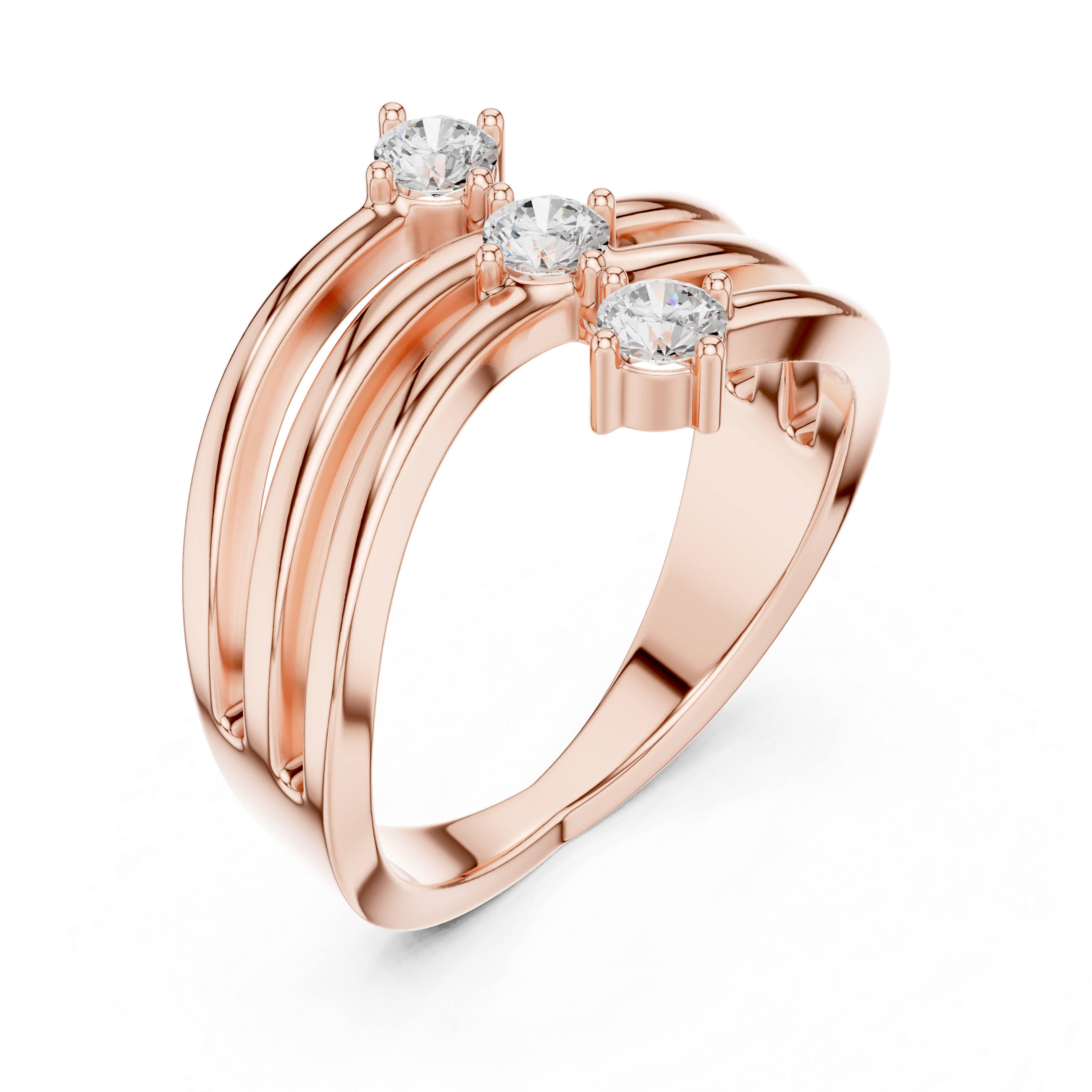 Trinity Wave Ring