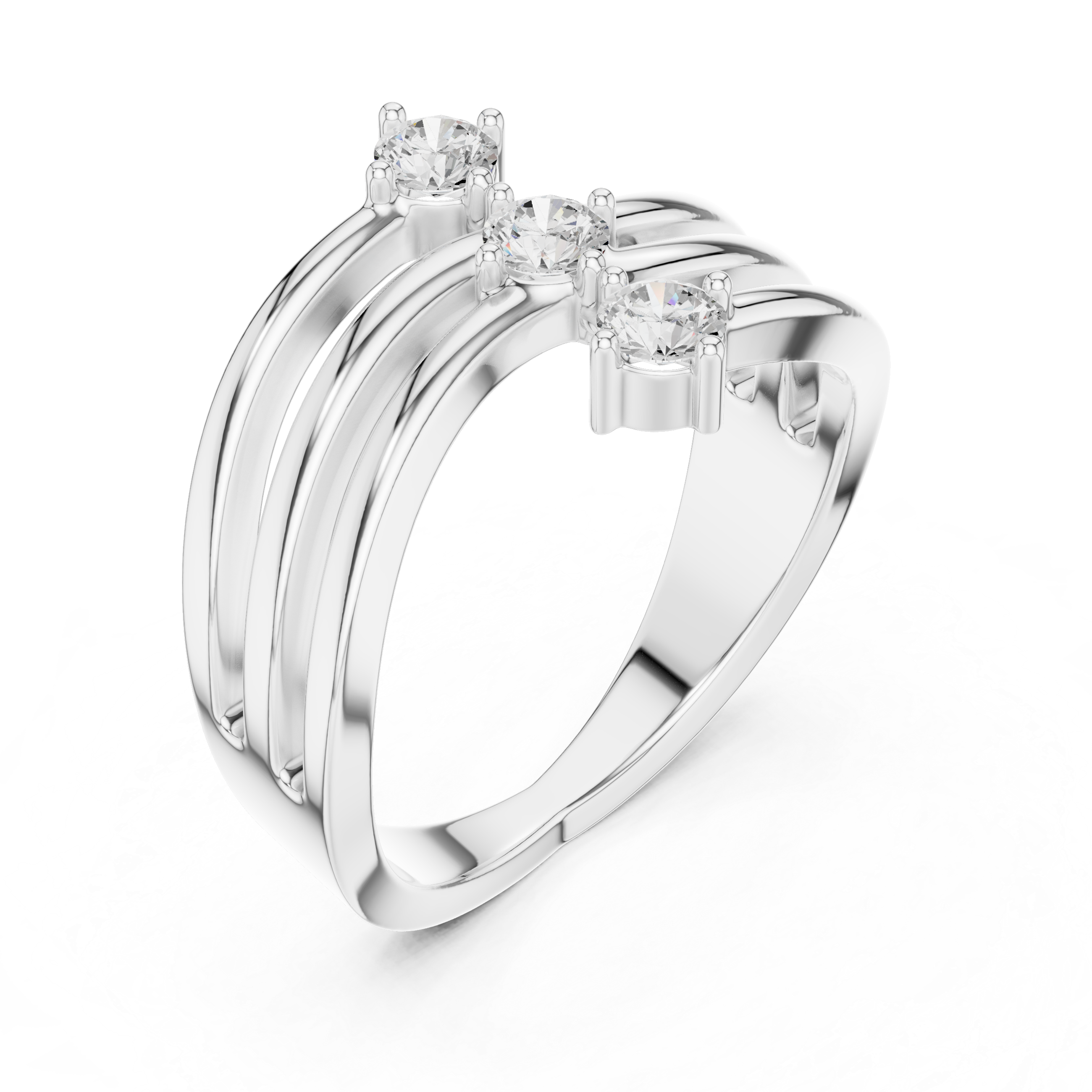 Trinity Wave Ring