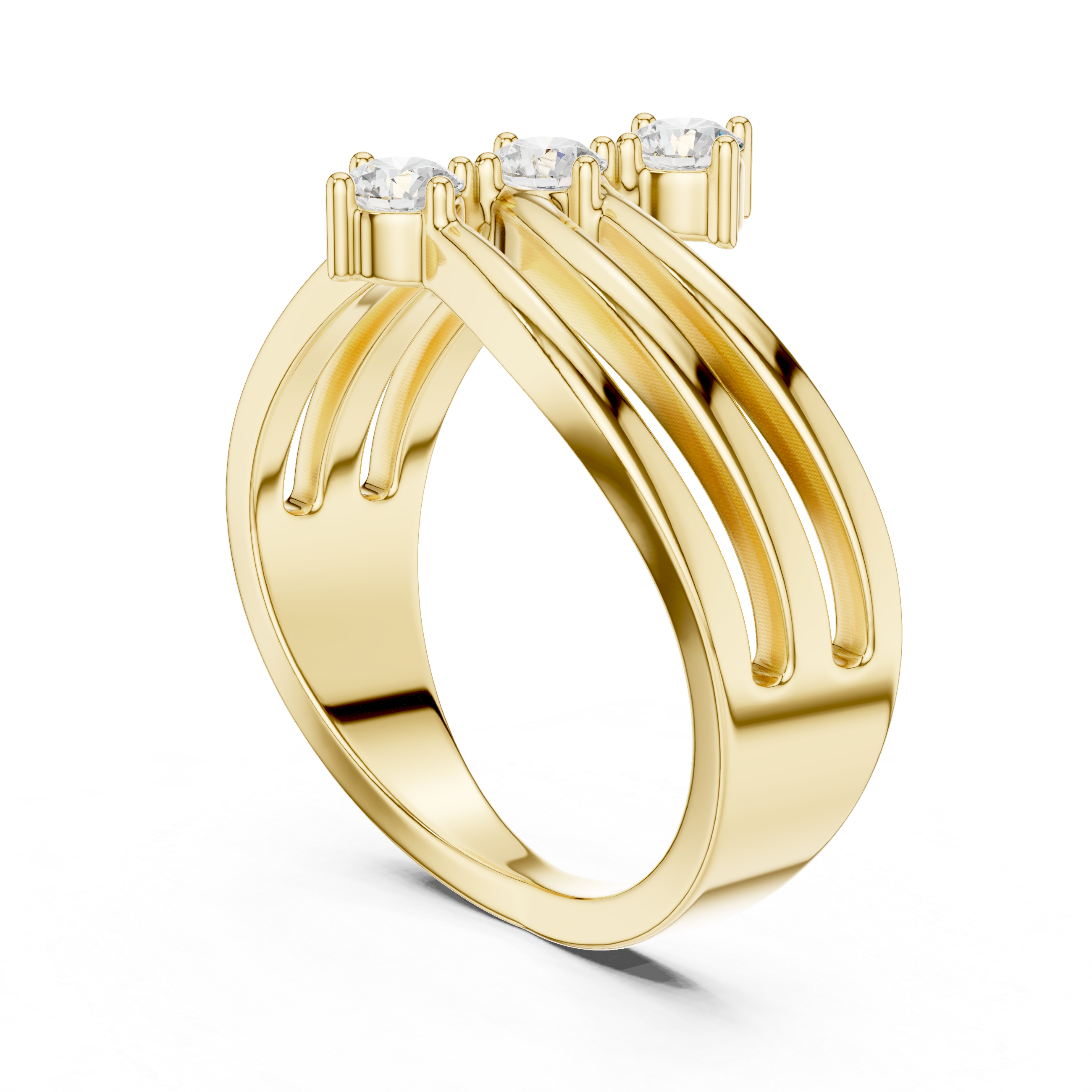 Trinity Wave Ring