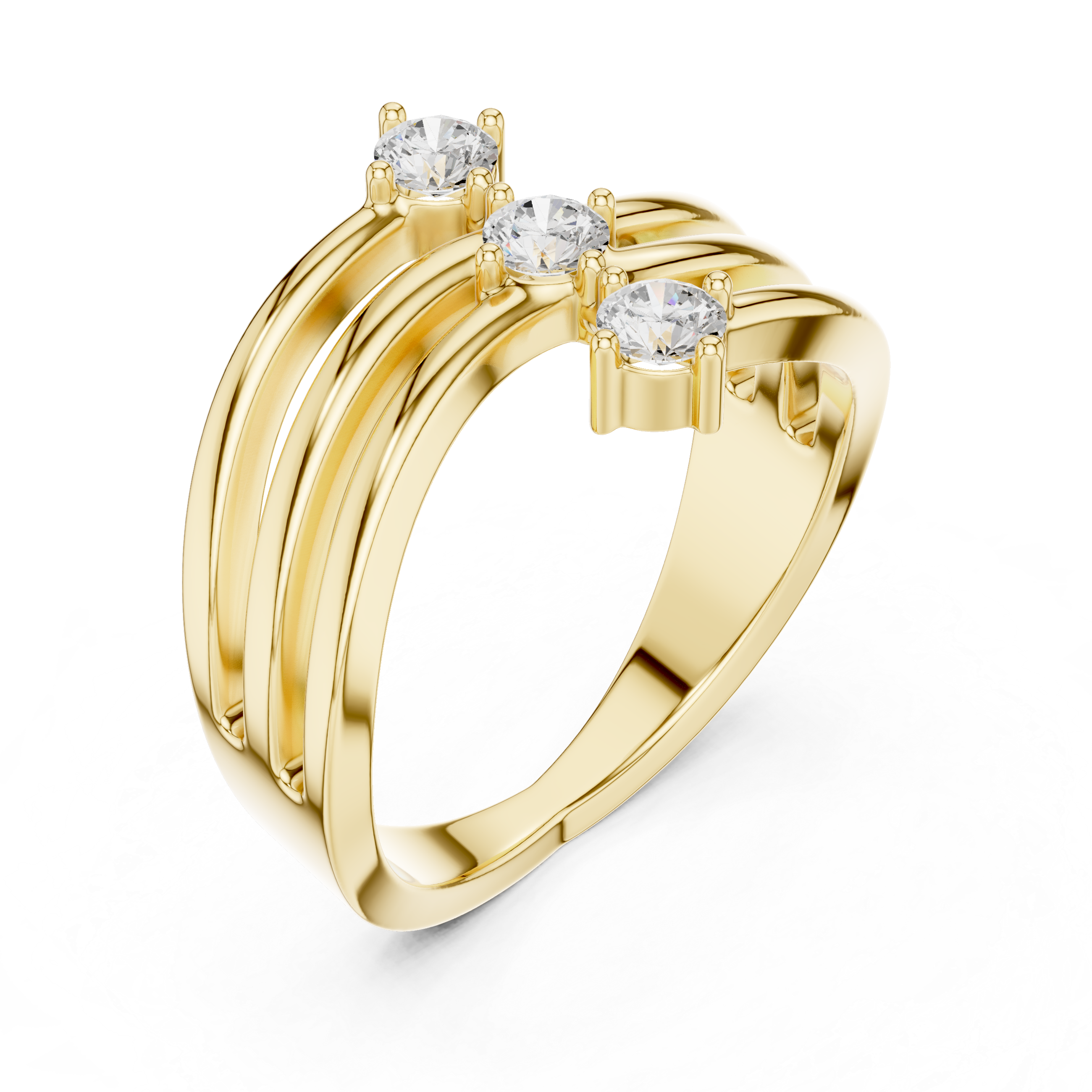 Trinity Wave Ring