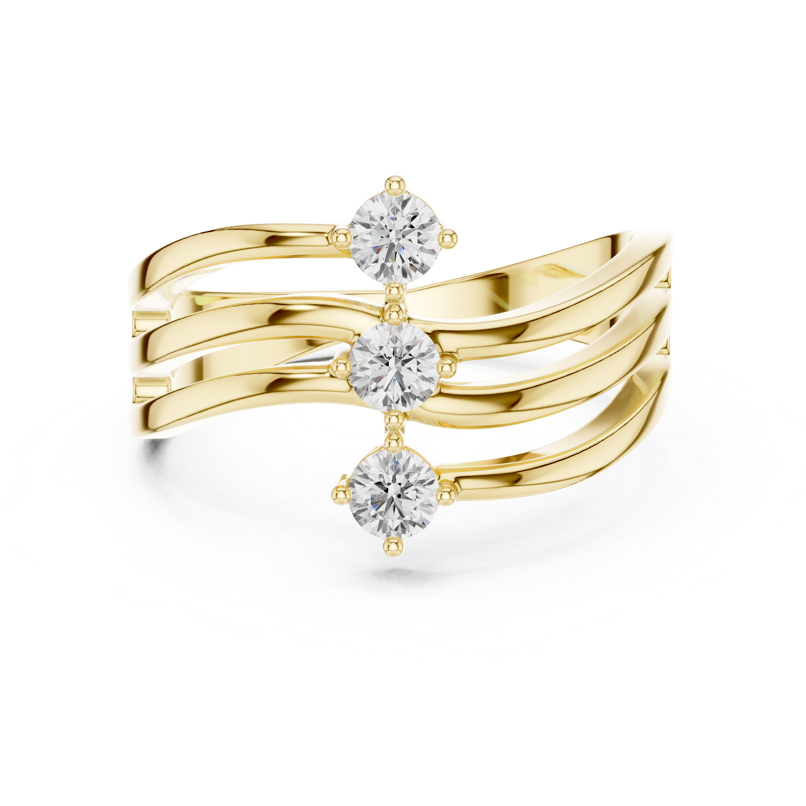 Trinity Wave Ring