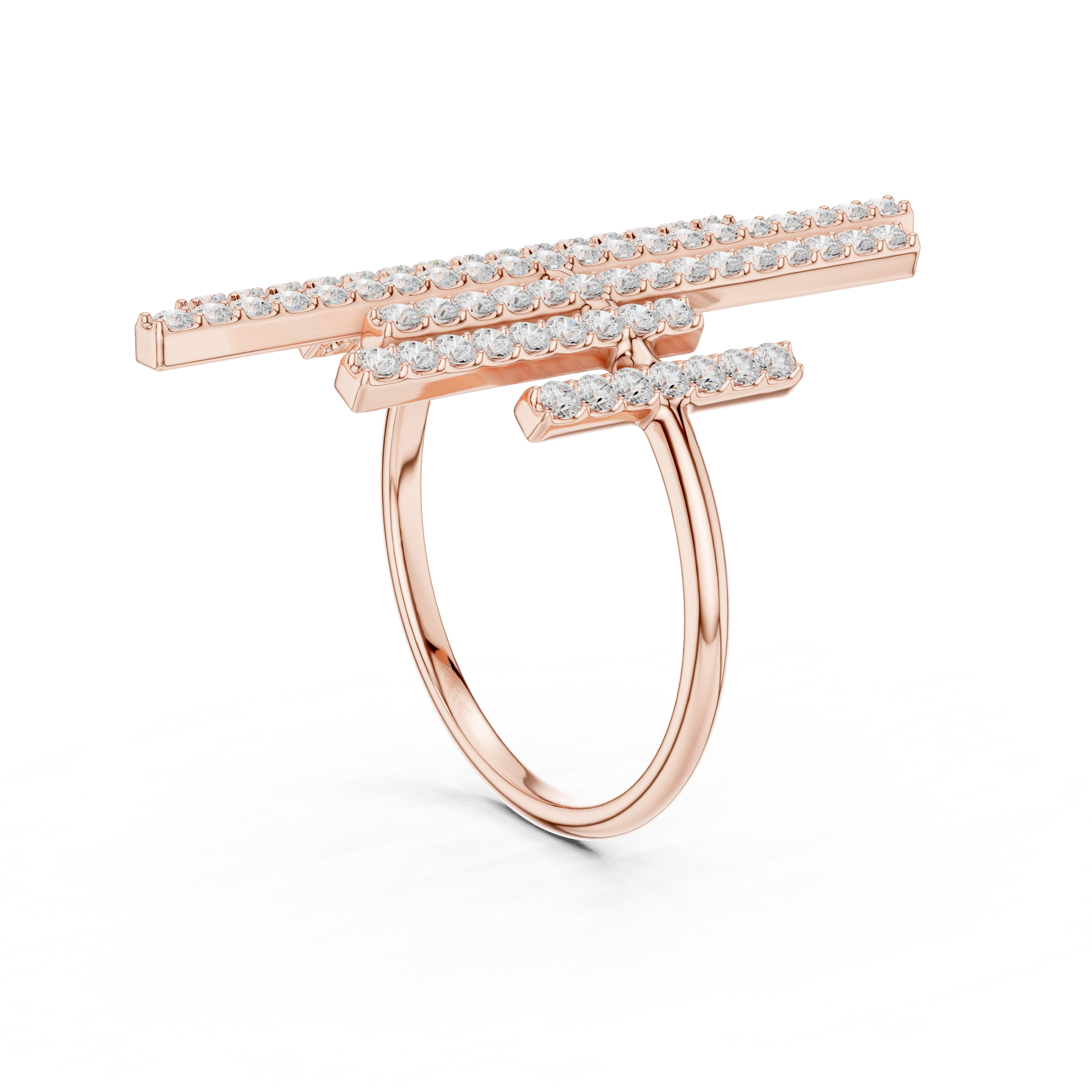 Modern Skyline Bar Ring