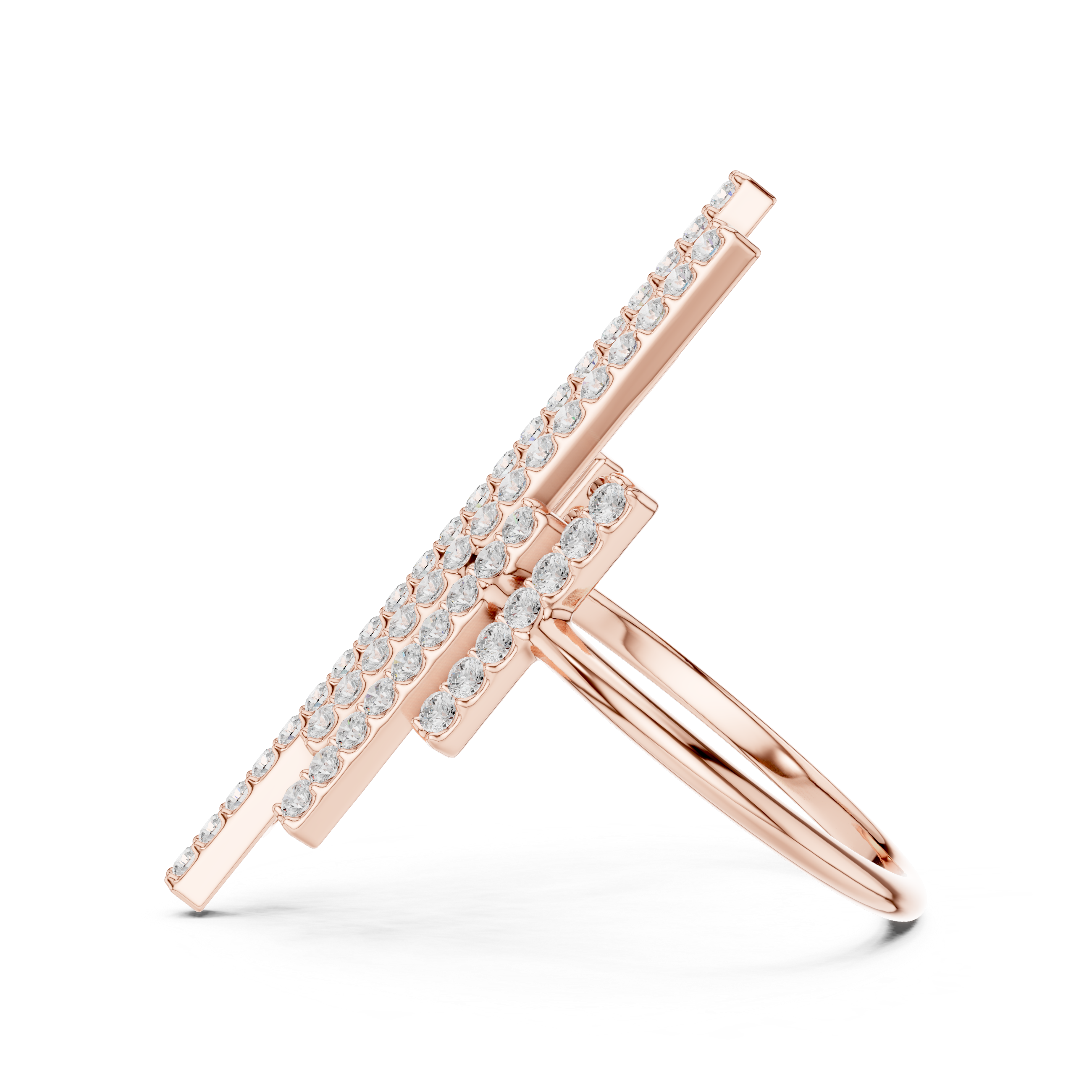 Modern Skyline Bar Ring