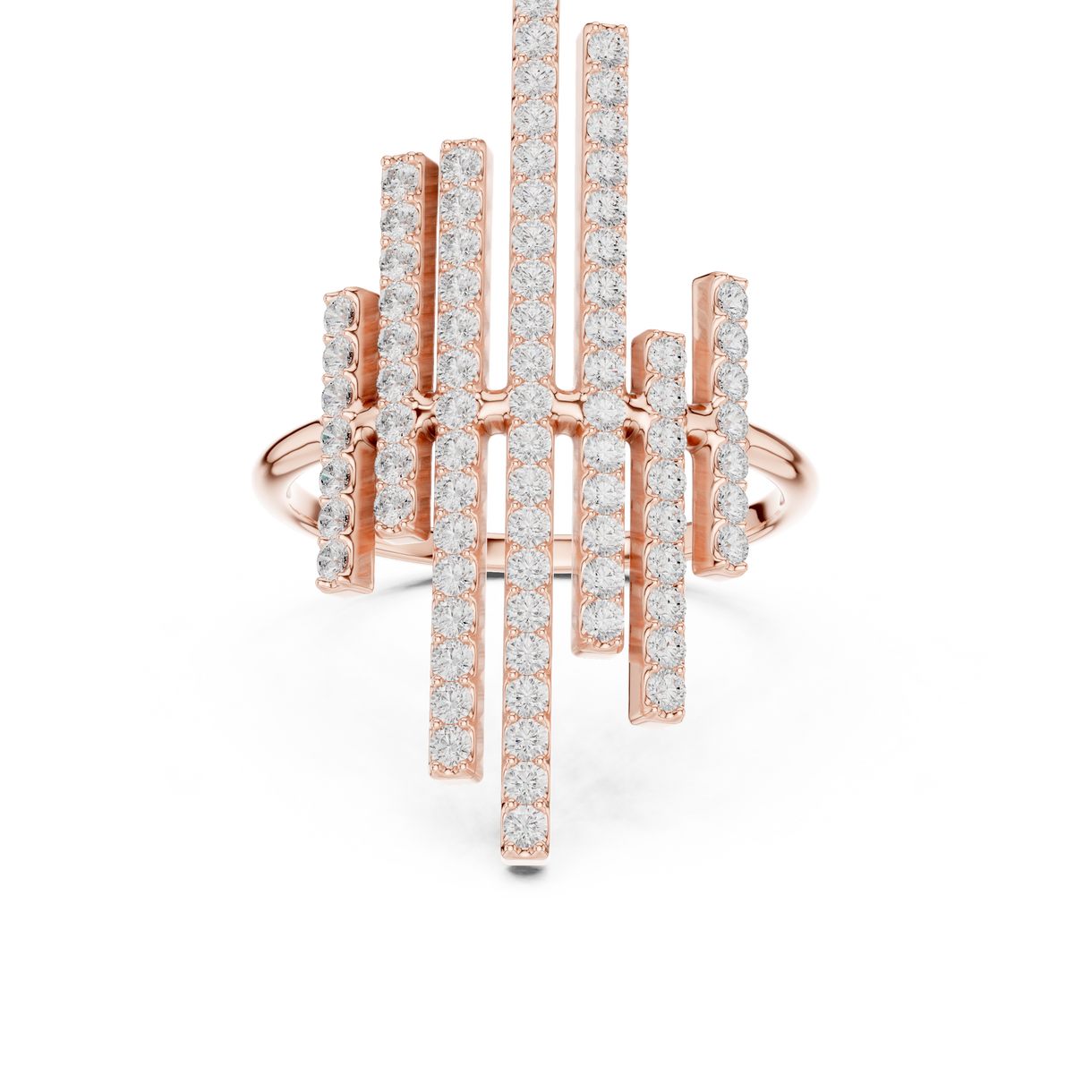 Modern Skyline Bar Ring