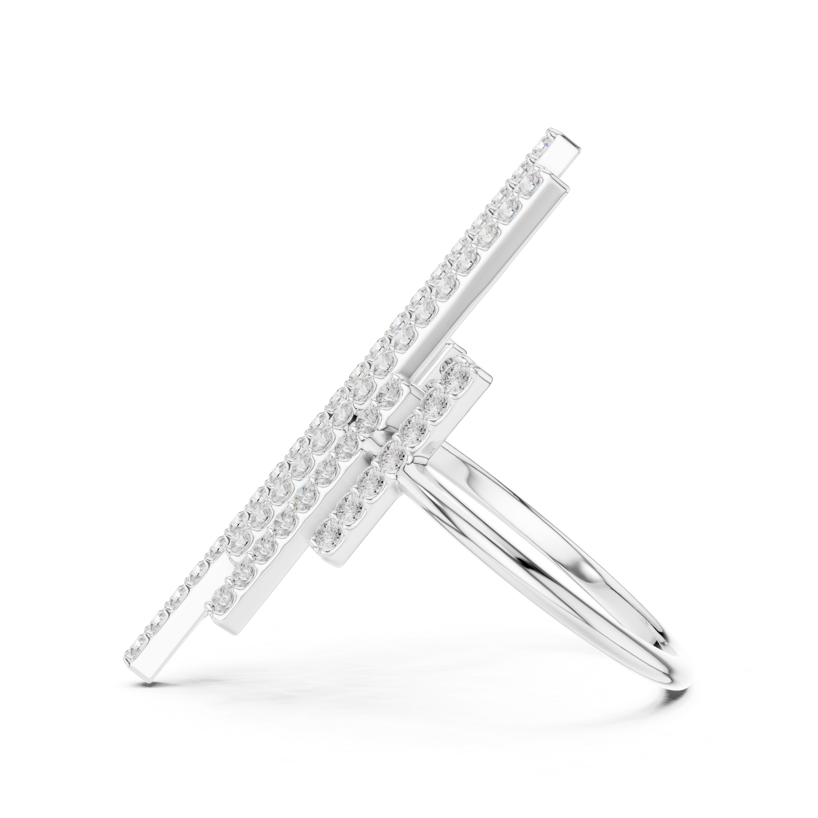 Modern Skyline Bar Ring