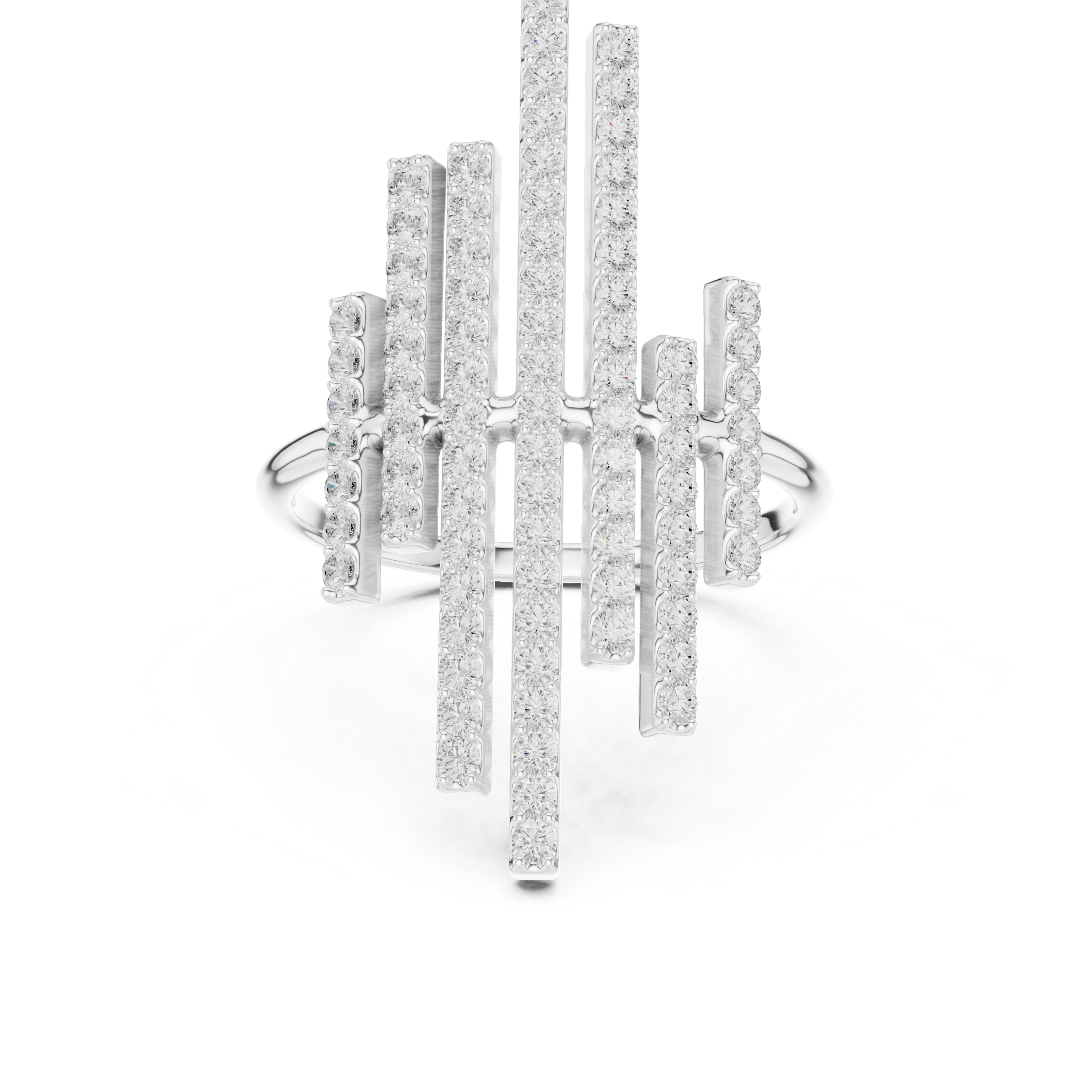 Modern Skyline Bar Ring