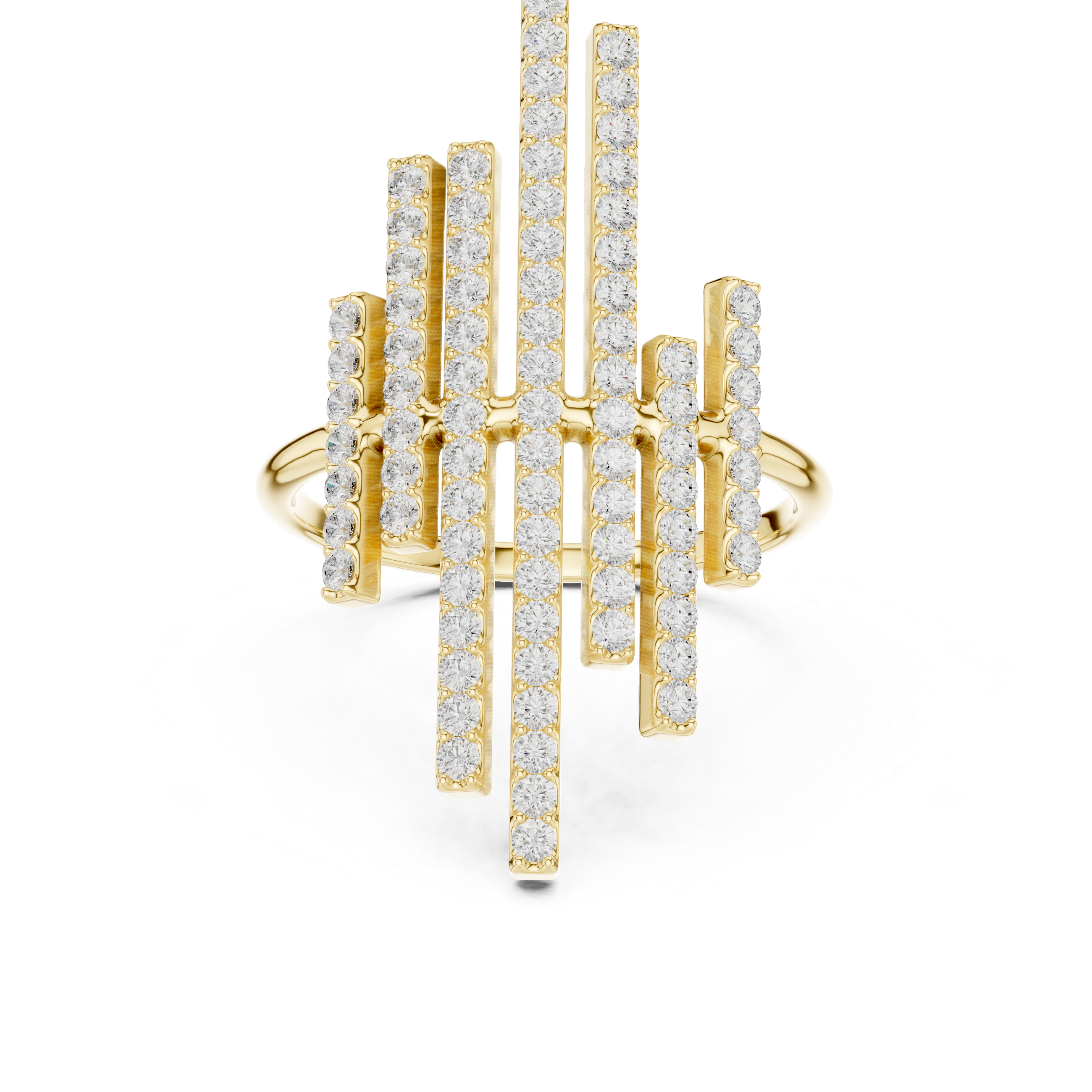 Modern Skyline Bar Ring