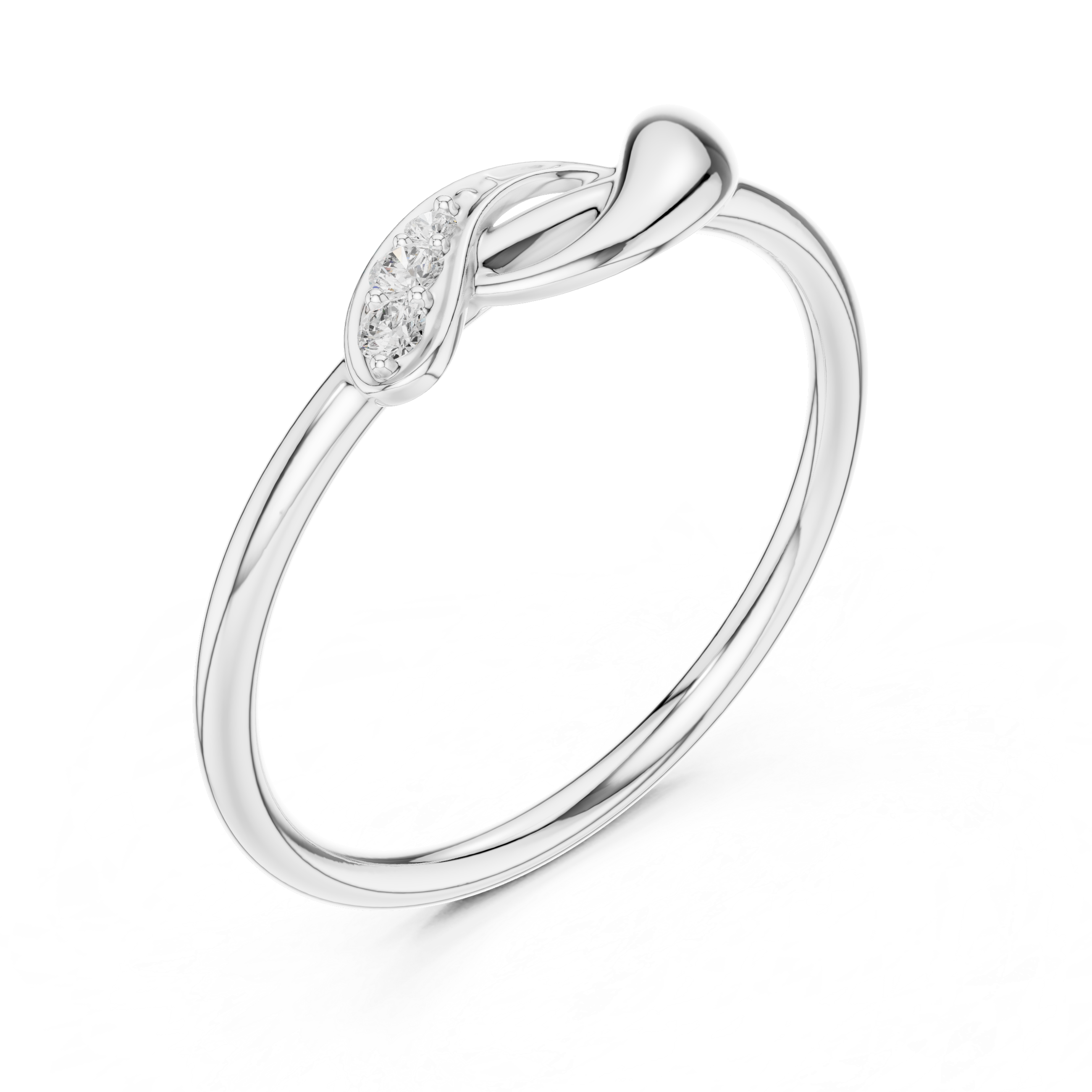Petite Minimalist Lab Diamond Ring