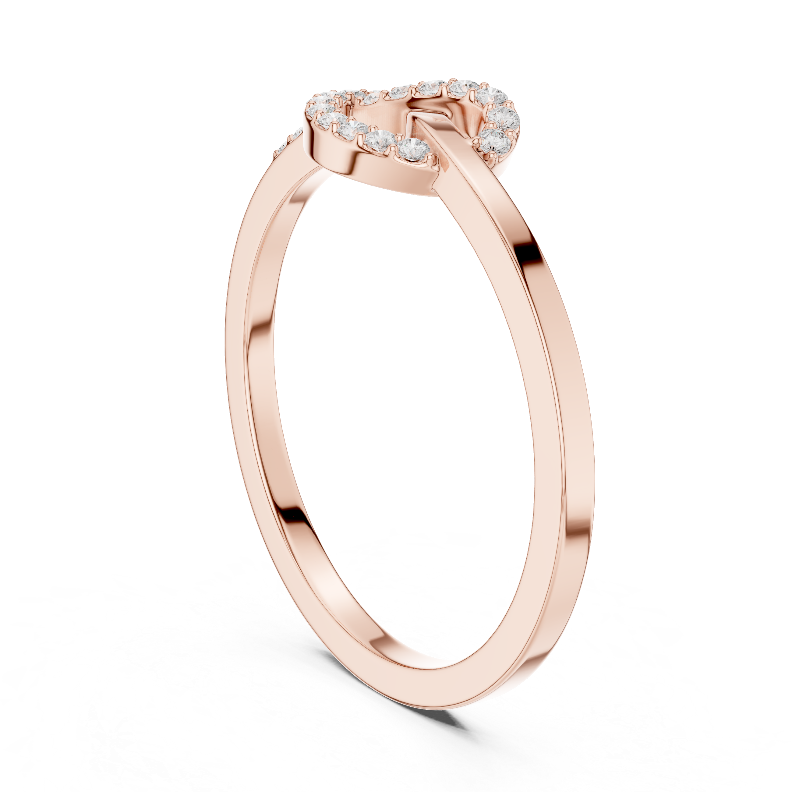 Dainty Love Knot Lab Grown Diamond Ring