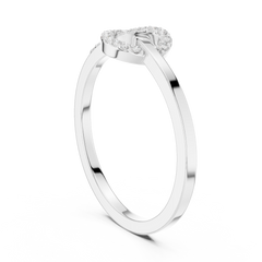 Dainty Love Knot Lab Grown Diamond Ring