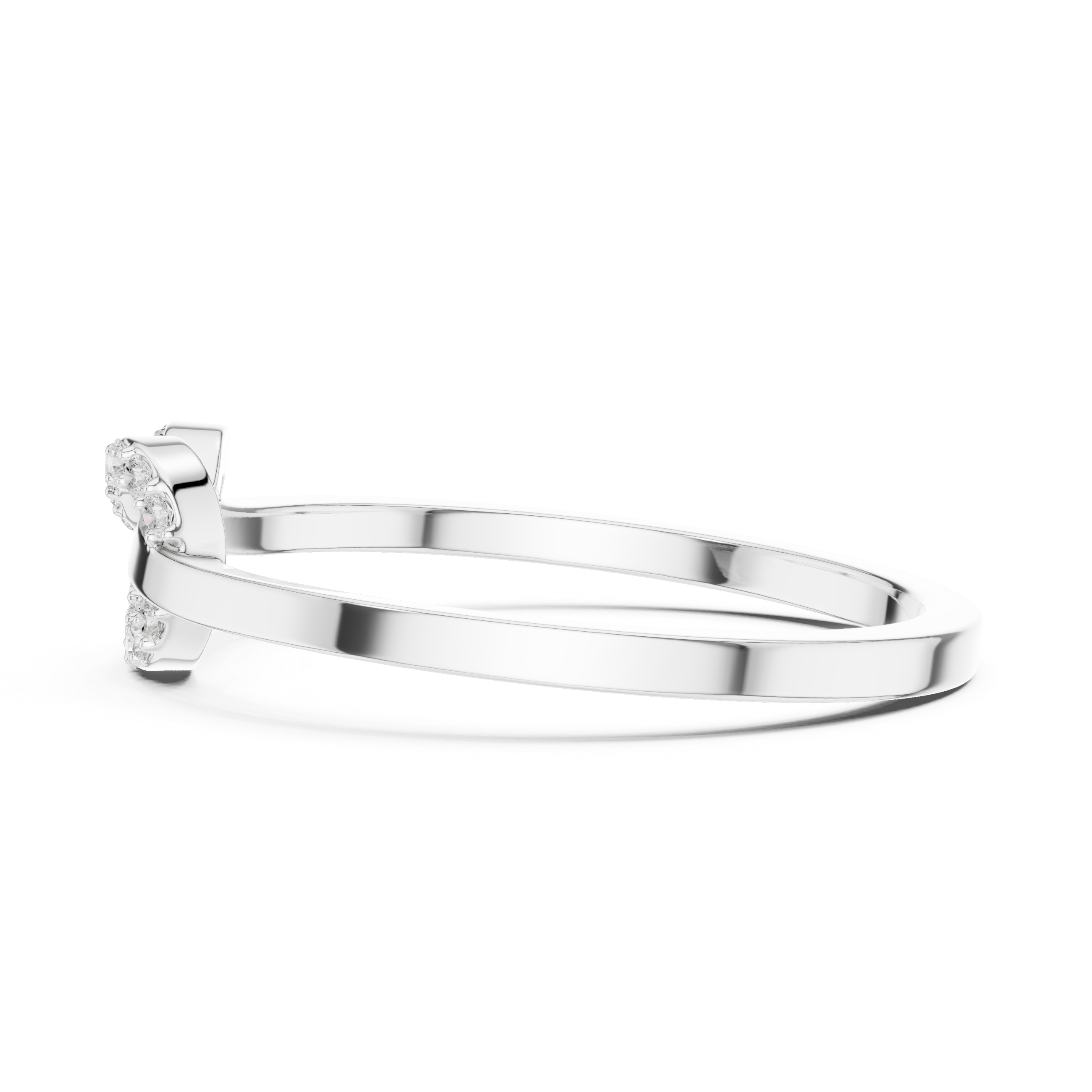 Dainty Love Knot Lab Grown Diamond Ring