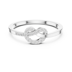 Dainty Love Knot Lab Grown Diamond Ring