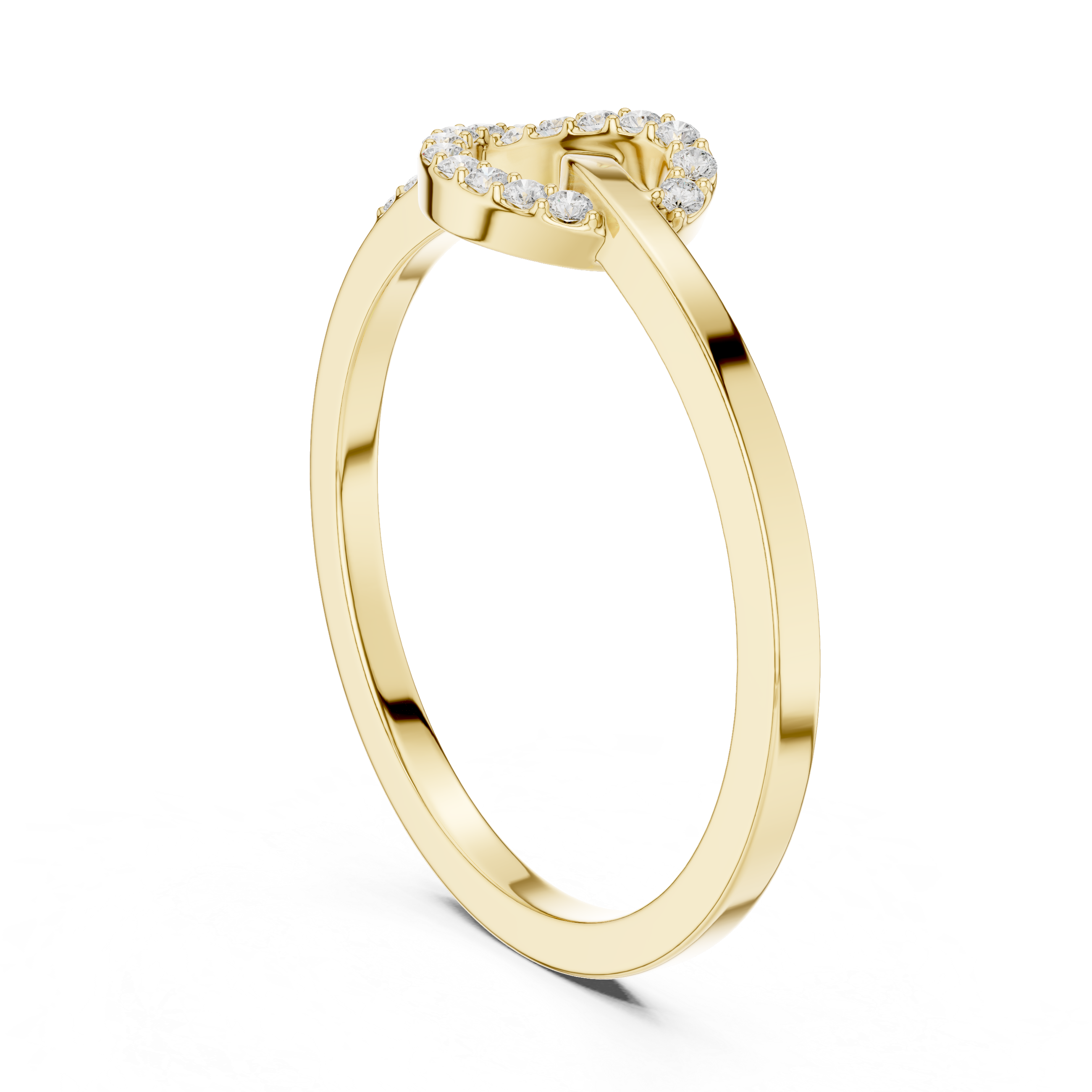 Dainty Love Knot Lab Grown Diamond Ring