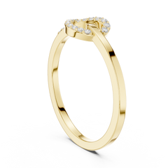 Dainty Love Knot Lab Grown Diamond Ring